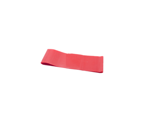 Fabrication CanDo 10 inch Latex Light Band Exercise Loop, Red, 10/Pack