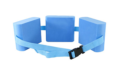 Fabrication Aquatic Therapy, Swim Belt with Adjustable Strap & 3 Floats, Blue