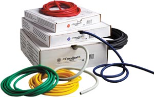 Hygenic/Thera-Band Professional Resistance Tubing, Silver/ Super Heavy, 100 ft Dispenser Box, 4 
