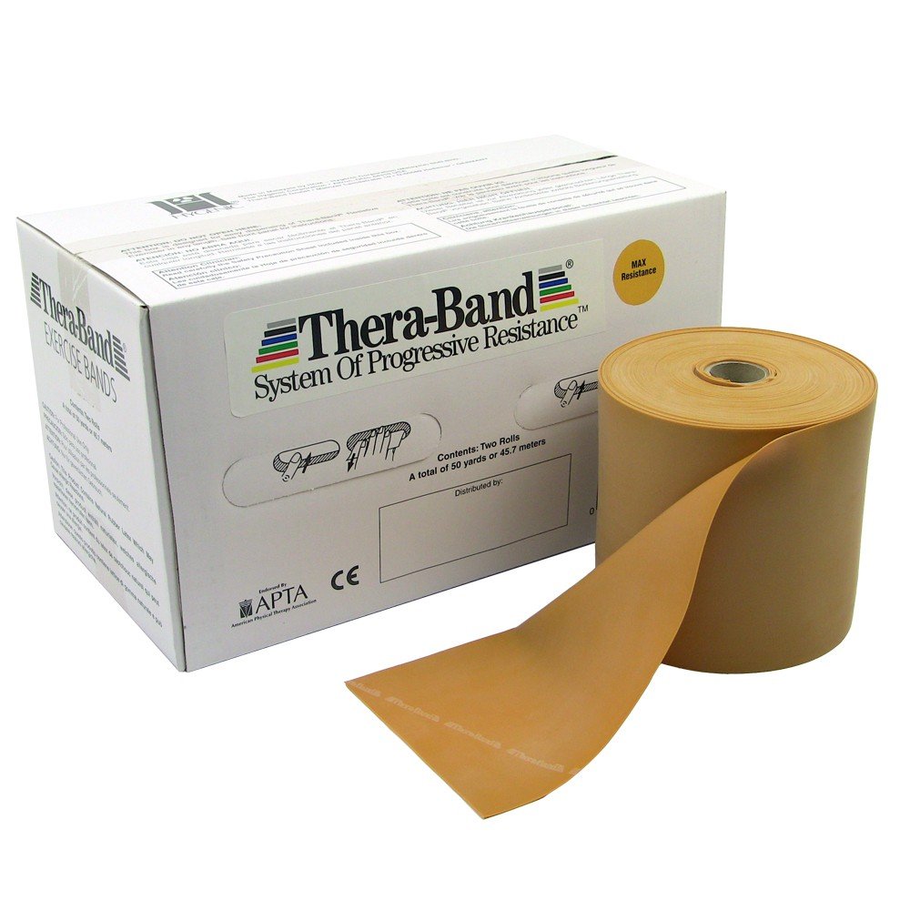Theraband Resistance Band Gold/Max, 25yd, 12ea