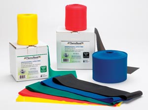 TheraBand Professional Resistance Band, Black/ Spcl Heavy, 25 Yd Dispenser Box, (LF), 12ea
