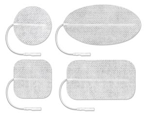 Axelgaard Valutrode® Cloth Electrodes, White Fabric Top, 2" x 3½" Rectangle, 4/pk