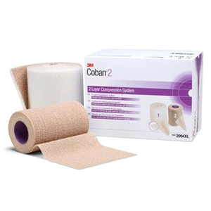 3M Health Care Coban Two-Layer Compression Bandage Systems, Below the Knee, 8 Cartons/Case