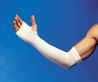 Integra Lifesciences Glensleeve II™ Hand-Wrist-Arm Protector, White, 18"L x 3"W