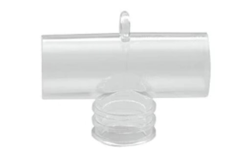 Vyaire Medical Nebulizer Trach Tee Adapter, 22 mm OD Both Ends, 15 mm ID Base