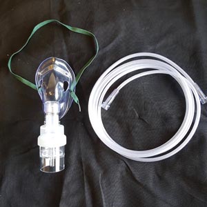 Med-Tech Nebulizers with Mask, w/ 22mm connector, Pediatric, Elongated, 7' Star Tubing