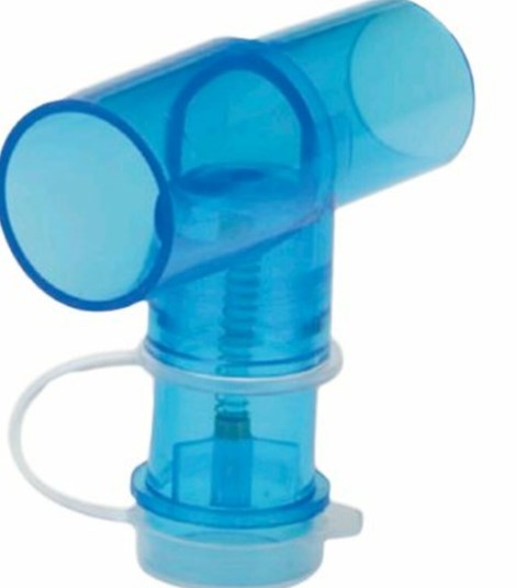 Vyaire Medical Airway Valved Tee Adapter, 22 mm OD x 22 mm OD