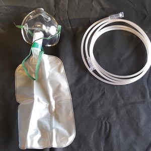 Med-Tech Oxygen Mask, Partial Non-Rebreather w/bag, Adult, Standard, 7' Star Tubing