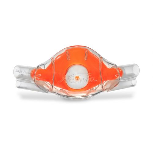 Accutron Clearview Classic Nasal Mask, Large Adult, Outlaw Orange, Single-Use, Disposable