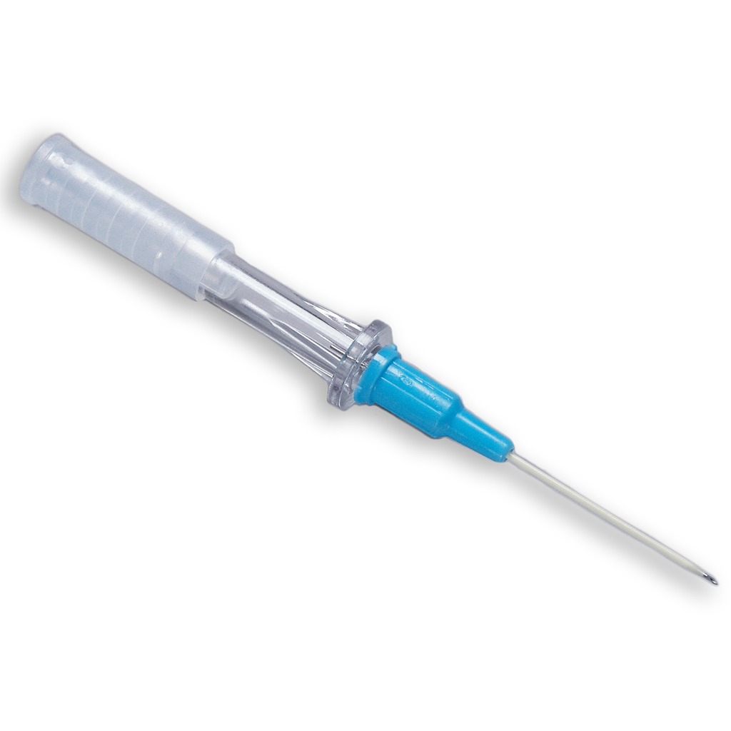 BD Angiocath 22 Gauge x 1.0 inch Peripheral Venous IV Catheter, Blue, 200/Case