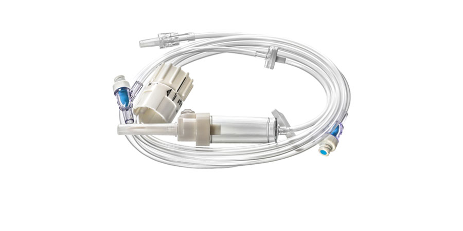 FLOWsafe™ IV Admin Set, 100", Flow Controller, 2 Needleless Injection Sites, 50/cs