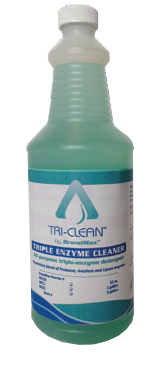 BrandMax Triple Enzyme Cleaner, 32 oz.concentrate, Pre-Measured