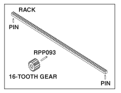 Gear and Rack for Pelton & Crane