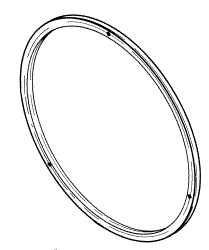 Door Gasket (Quad Ring) for National Appliance (10.000" OD x .281" sq. C/S)