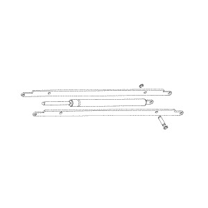 Gas Spring Assembly - Ceiling or Track (195 LBS.) for Pelton &am