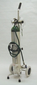 MADA Demand Valve Oxygen Resuscitator Kit with Inhalator on Cart "E" Size