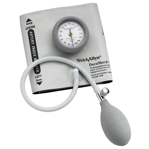 Welch Allyn DuraShock DS44 Integrated Aneroid Sphygmomanometer with Adult Thigh Cuff