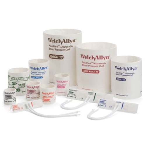 Welch Allyn Neonatal 3 Disposable Blood Pressure Cuff with 1-Tube, Luer Slip Connector for Blood Pressure Monitor, 10/Pack