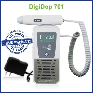 Newman Digidop Handheld Display Digital Doppler (DD-701) & 8MHz Vascular Probe