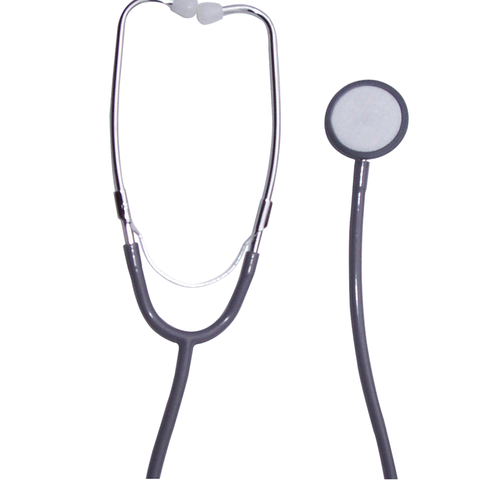 Dukal Tech-Med 22 inch Single Head Stethoscope, Grey, 100/Pack