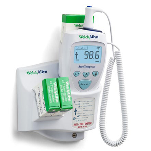 Welch Allyn SureTemp Plus 692 Wall-Mount Electronic Thermometer with 9 feet Oral Probe