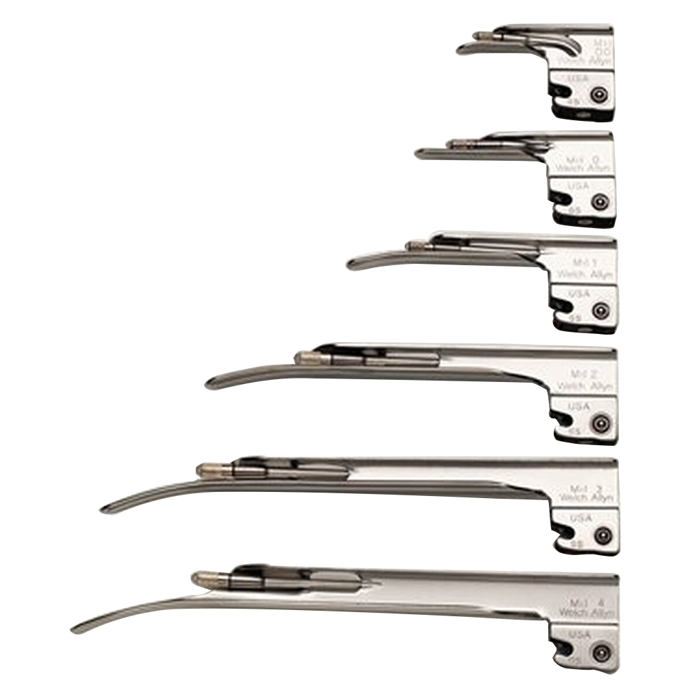 Welch Allyn Standard Miller Laryngoscope Blades, Size 00