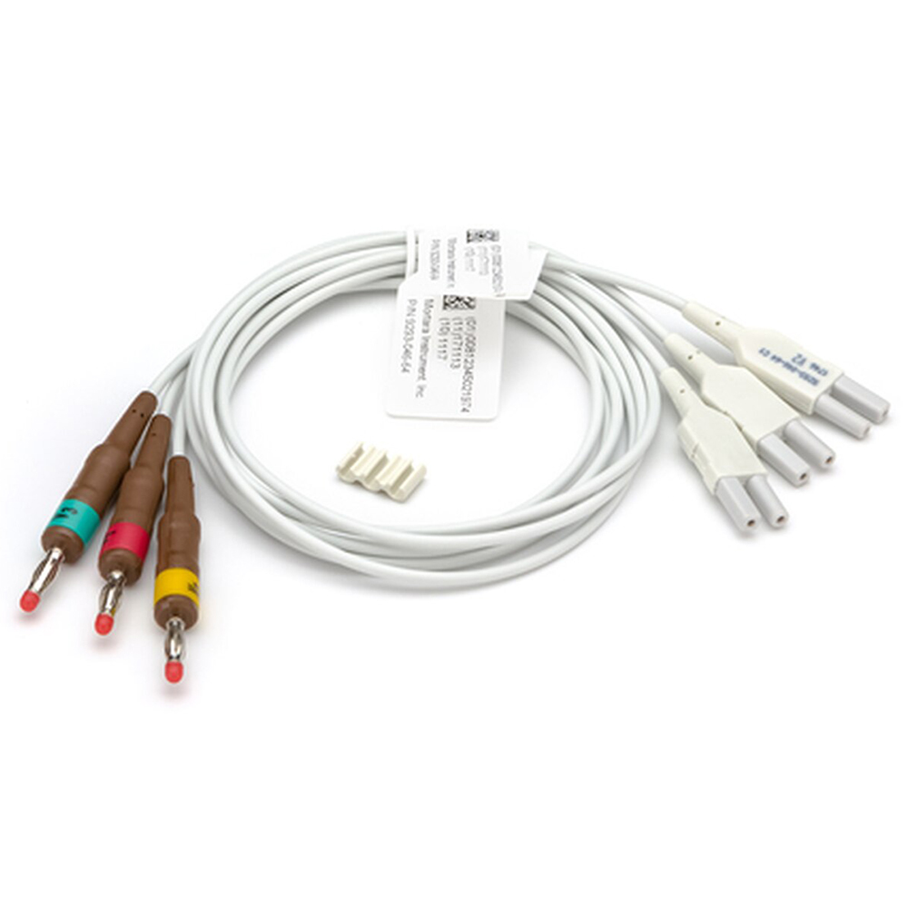 Welch Allyn Replacement Lead Set with AHA, V1-V3, Banana Plugs for V1-V3 EKG Machine, Gray