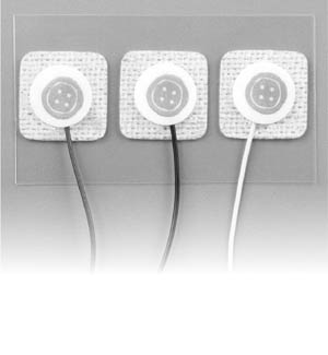 3M™ Red Dot™ ECG Neonatal, 22mm x 22mm, Pre-Wired Radiolucent Electrode with Soft Cloth