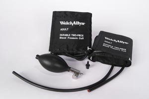 Welch Allyn Aneroid Inflation System, Large Adult, 2 Tube Bag, Latex Free