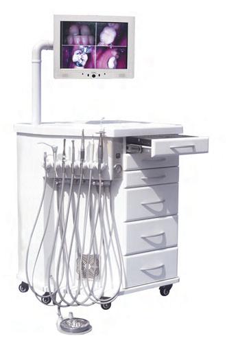 TPC Self-Contained Orthodonic Mobile Delivery Cabinet w/ Compressor and Vac Pump