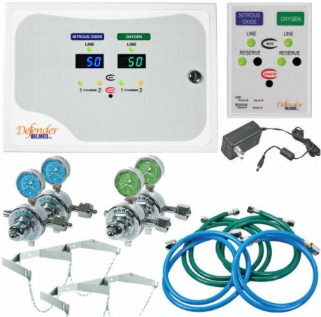 Belmed Defender Automatic Changeover Manifold System Wall Alarm w/out Pre Install Kit
