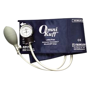 Welch Allyn Reusable Blood Pressure Cuff with 2-Tubes, Bulb and Valve, Female Slip Luer Connector