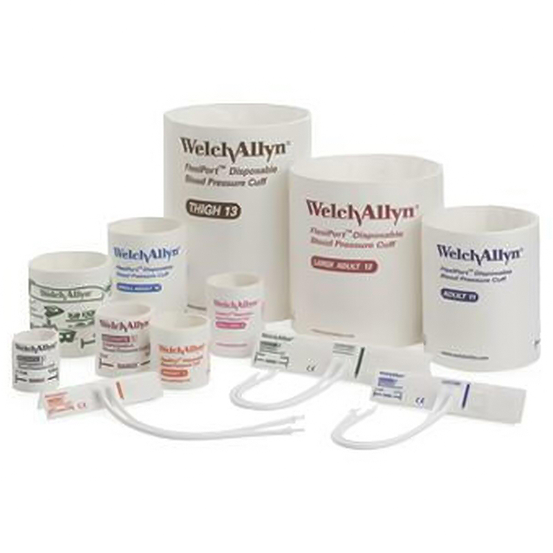 Welch Allyn Soft Disposable Neonate 5 Blood Pressure Cuff with 1-Tube, Female SnapQuik Connector, 40/Case