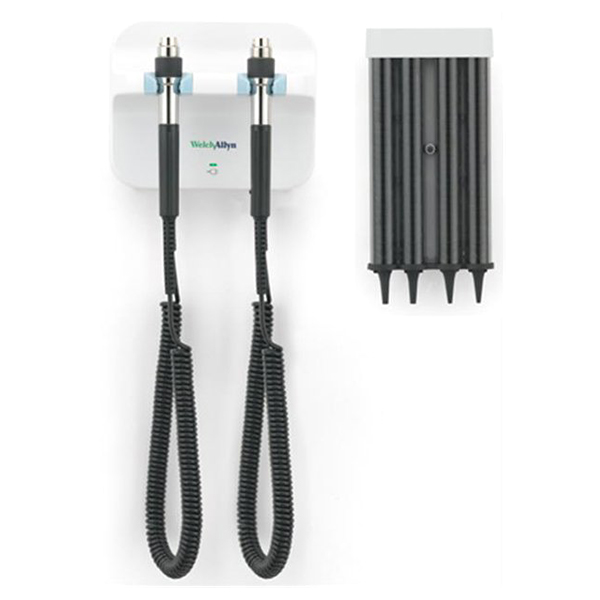 Welch Allyn Green Series 777 Wall Diagnostic System with Wall Transformer, KleenSpec Dispenser
