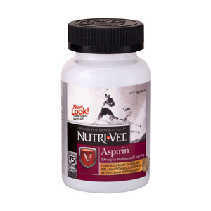 Nutri-Vet Aspirin Chewables for Large Dogs 300 mg - 75 ct