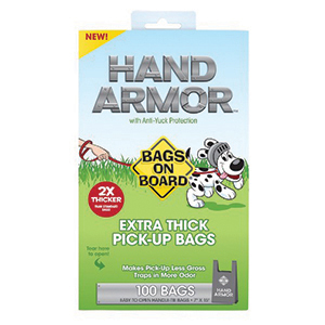 Bags on Board Hand Armor Extra Thick Pick-Up Bags (100 Pack)