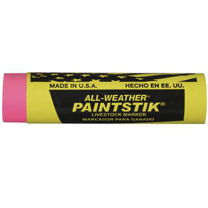 All-Weather Paintstik Livestock Marker - Fluorescent Pink