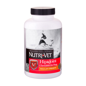 Nutri-Vet Hip & Joint Chewables for Dogs Regular Strength - 75 ct