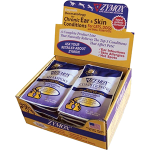 Zymox Shampoo and Rinse Display Foil Pack - 20 Piece Display