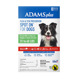 Adams Plus Flea & Tick Spot On for Dogs 3 Month - L