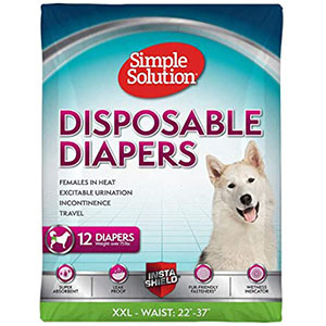 Simple Solution Disposable Diapers for XXL Dogs (12 Pack)