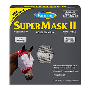 SuperMask II Horse Fly Mask Classic Collection - Assorted, Yearling