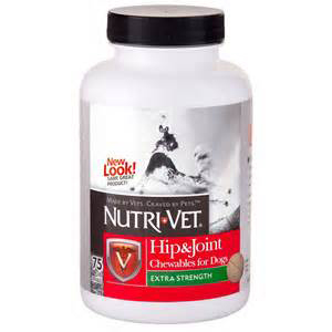 Nutri-Vet Hip & Joint Chewables for Dogs Extra Strength - 75 ct