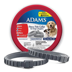 Adams Flea & Tick Collar Dog & Puppies Red Tin (2 Pack)
