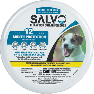 Salvo Flea & Tick Collar for Small Dogs (2 Pack)