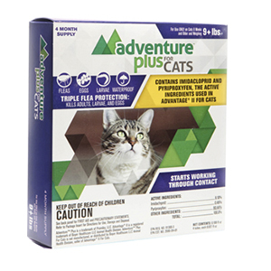 Adventure Plus for Cats - Large, 9 lb & Up (4 Pack)