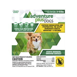 Adventure Plus for Dogs - Small, 3-10 lb