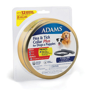 Adams Plus Flea & Tick Collar Dogs & Puppies Gold Tin (2 Pack)