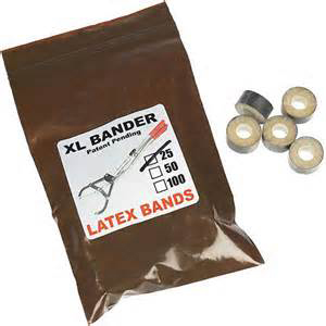 XL Castrating Bander Latex Bands (25 Pack)
