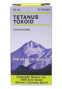 Tetanus Toxoid Concentrated 10 Dose - 10 mL (Keep Refrigerated)